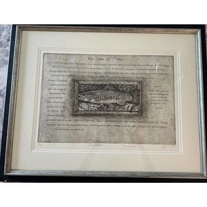 Glenn Wolff “A Trout in Winter” Limited Edition Broadside 7 of 60 released 2000